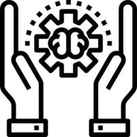 Gear setting symbol icon vector image. Illustration of the industrial wheel mechine mechanism design image