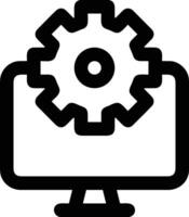 Gear setting symbol icon vector image. Illustration of the industrial wheel mechine mechanism design image