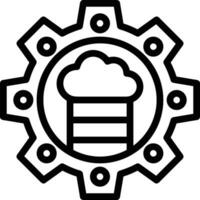 Gear setting symbol icon vector image. Illustration of the industrial wheel mechine mechanism design image