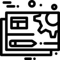 Gear setting symbol icon vector image. Illustration of the industrial wheel mechine mechanism design image