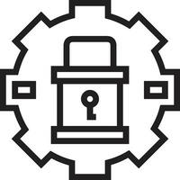 Gear setting symbol icon vector image. Illustration of the industrial wheel mechine mechanism design image