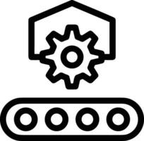 Gear setting symbol icon vector image. Illustration of the industrial wheel mechine mechanism design image