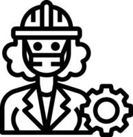 Gear setting symbol icon vector image. Illustration of the industrial wheel mechine mechanism design image