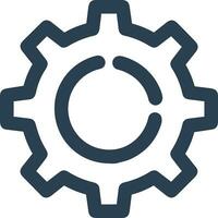 Gear setting symbol icon vector image. Illustration of the industrial wheel mechine mechanism design image