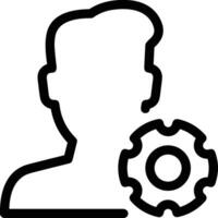 Gear setting symbol icon vector image. Illustration of the industrial wheel mechine mechanism design image