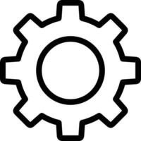 Gear setting symbol icon vector image. Illustration of the industrial wheel mechine mechanism design image