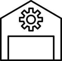 Gear setting symbol icon vector image. Illustration of the industrial wheel mechine mechanism design image