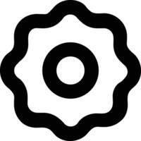 Gear setting symbol icon vector image. Illustration of the industrial wheel mechine mechanism design image