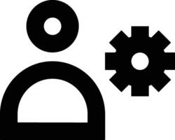 Gear setting symbol icon vector image. Illustration of the industrial wheel mechine mechanism design image