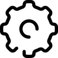 Gear setting symbol icon vector image. Illustration of the industrial wheel mechine mechanism design image