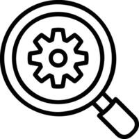 Gear setting symbol icon vector image. Illustration of the industrial wheel mechine mechanism design image