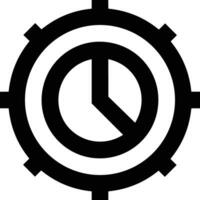 Gear setting symbol icon vector image. Illustration of the industrial wheel mechine mechanism design image