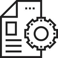 Gear setting symbol icon vector image. Illustration of the industrial wheel mechine mechanism design image