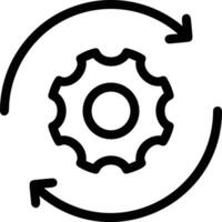 Gear setting symbol icon vector image. Illustration of the industrial wheel mechine mechanism design image