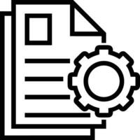 Gear setting symbol icon vector image. Illustration of the industrial wheel mechine mechanism design image