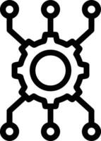 Gear setting symbol icon vector image. Illustration of the industrial wheel mechine mechanism design image
