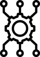 Gear setting symbol icon vector image. Illustration of the industrial wheel mechine mechanism design image