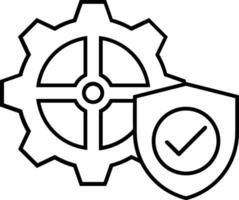 Gear setting symbol icon vector image. Illustration of the industrial wheel mechine mechanism design image