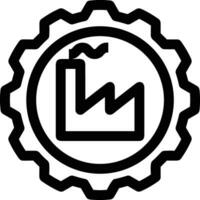 Gear setting symbol icon vector image. Illustration of the industrial wheel mechine mechanism design image