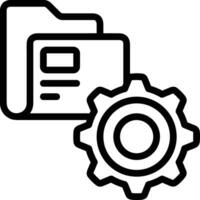 Gear setting symbol icon vector image. Illustration of the industrial wheel mechine mechanism design image