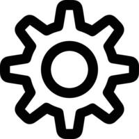 Gear setting symbol icon vector image. Illustration of the industrial wheel mechine mechanism design image