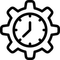 Gear setting symbol icon vector image. Illustration of the industrial wheel mechine mechanism design image