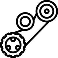 Gear setting symbol icon vector image. Illustration of the industrial wheel mechine mechanism design image