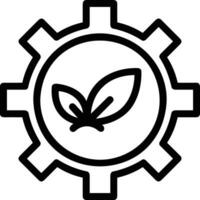 Gear setting symbol icon vector image. Illustration of the industrial wheel mechine mechanism design image