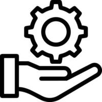 Gear setting symbol icon vector image. Illustration of the industrial wheel mechine mechanism design image