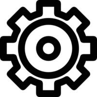 Gear setting symbol icon vector image. Illustration of the industrial wheel mechine mechanism design image