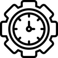 Gear setting symbol icon vector image. Illustration of the industrial wheel mechine mechanism design image