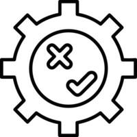 Gear setting symbol icon vector image. Illustration of the industrial wheel mechine mechanism design image