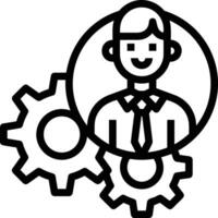 Gear setting symbol icon vector image. Illustration of the industrial wheel mechine mechanism design image