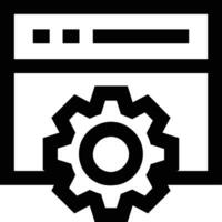 Gear setting symbol icon vector image. Illustration of the industrial wheel mechine mechanism design image