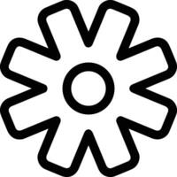 Gear setting symbol icon vector image. Illustration of the industrial wheel mechine mechanism design image