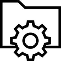 Gear setting symbol icon vector image. Illustration of the industrial wheel mechine mechanism design image