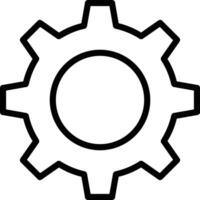 Gear setting symbol icon vector image. Illustration of the industrial wheel mechine mechanism design image