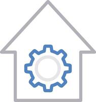 Gear setting symbol icon vector image. Illustration of the industrial wheel mechine mechanism design image