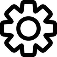 Gear setting symbol icon vector image. Illustration of the industrial wheel mechine mechanism design image