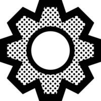 Gear setting symbol icon vector image. Illustration of the industrial wheel mechine mechanism design image
