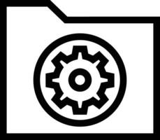 Gear setting symbol icon vector image. Illustration of the industrial wheel mechine mechanism design image