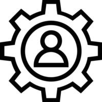 Gear setting symbol icon vector image. Illustration of the industrial wheel mechine mechanism design image