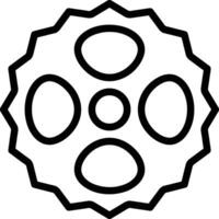 Gear setting symbol icon vector image. Illustration of the industrial wheel mechine mechanism design image