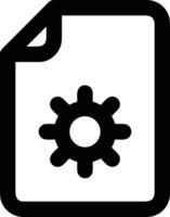 Gear setting symbol icon vector image. Illustration of the industrial wheel mechine mechanism design image