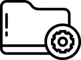 Gear setting symbol icon vector image. Illustration of the industrial wheel mechine mechanism design image