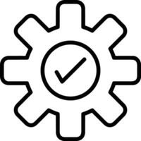 Gear setting symbol icon vector image. Illustration of the industrial wheel mechine mechanism design image