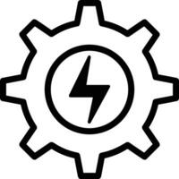 Gear setting symbol icon vector image. Illustration of the industrial wheel mechine mechanism design image