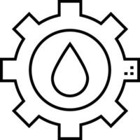 Gear setting symbol icon vector image. Illustration of the industrial wheel mechine mechanism design image