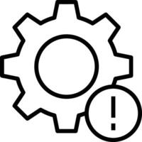 Gear setting symbol icon vector image. Illustration of the industrial wheel mechine mechanism design image