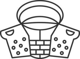 Gear setting symbol icon vector image. Illustration of the industrial wheel mechine mechanism design image